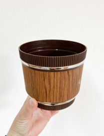 Vintage Emsa gieter en retro Schlutz bloempot.