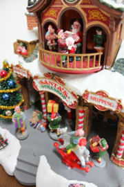 Lemax Kerstdorp Santa's Workshop - met verlichting, geluid en beweging. In originele doos