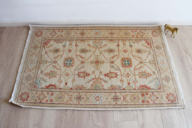 Handgemaakt vintage tapijt met bloemen, Ziegler? Oosters vloerkleed