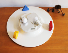 Vintage Ikea plafondlamp - serie Stoja. Retro design lamp, Memphis stijl