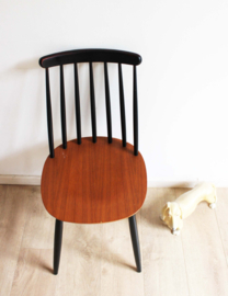 Houten vintage spijlenstoel - Tapiovaara stijl-Pastoe? Mid Century retro stoel