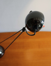 Zwarte vintage 'Meridiana' tafellamp - Paolo Piva voor Stefano Cevoli. Retro bureaulamp