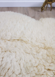 Grote zachte schapenvacht.  Origineel wollen Flat Sheepje :)