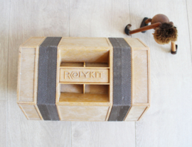 Vintage Rolykit organizer, 1973 S. Meijering. Retro gereedschap/opberg kist