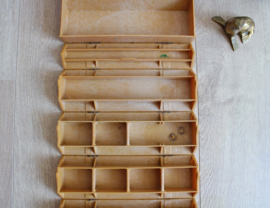 Vintage Rolykit organizer, 1973 S. Meijering. Retro gereedschap/opberg kist