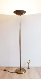 Goud/brons kleurige Hollywood Regency vloerlamp - La Relco. Italiaanse vintage design lamp.