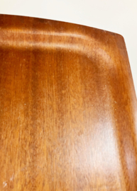 Scandinavische vintage dienblad. Retro plywood  presenteerblad