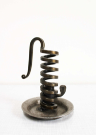 Antieke "Rat de Cave" kandelaar - Bouillot . Franse vintage kaarsenhouder