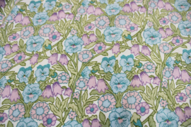 Set bloemetjes gordijnen met sprei -  Pippa -  A Sanderson Fabric. Twee vintage overgordijnen