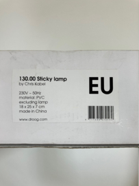 Nieuwe 'Sticky Lamp" van Droog Design.  Dutch Design Wandlamp, Chris Kabel