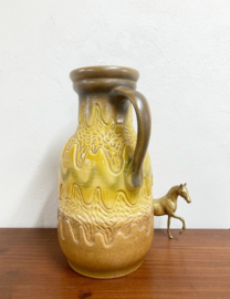 Grote vintage West Germany vloervaas. Aardewerk retro vaas, Dumler & Breiden, 691-45