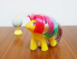 Baby Tic Tac Toe,  My First Tooth. Vintage My Little Pony - G1 - Hasbro 1984. Retro speelgoed MLP paardje