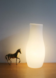 Grote witte tafellamp- Mylonit - Ikea. Glazen retro design lamp