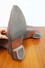 Leren vintage  Cowboy Boots - Bill Montana.  Lederen Western laarzen 44