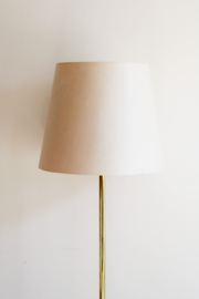 Gouden vintage vloerlamp. Messing schemerlamp, Dijkstra.