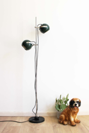 Retro design lamp met groene bollen. Vintage vloerlamp, vermoedelijk Herda of Anvia?