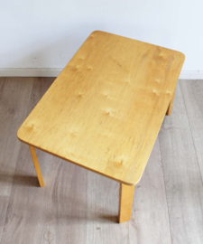 Houten vintage salontafel. Mid Century retro design tafel - Plywood.
