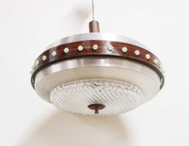 Vintage hanglamp met Space Age design. Retro lamp.