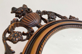 Vintage spiegel in barok lijst. Hollywood Regency wandspiegel