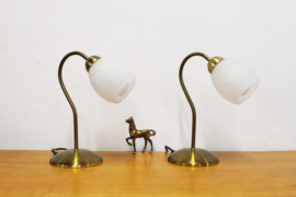 Set goud / witte nachtlampjes - Trio Leuchten. Twee klassieke lampjes