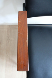 Zwarte vintage fauteuil. A3 lounge chair - Gebr. Van der Stroom voor Avanti?
