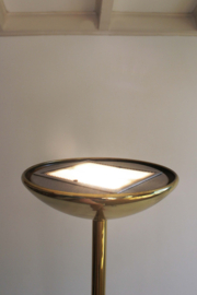 Goudkleurige Hollywood Regency stijl vloerlamp - Metalarte. Vintage design lamp.