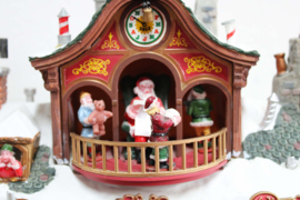 Lemax Kerstdorp Santa's Workshop - met verlichting, geluid en beweging. In originele doos