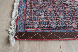 Handgeknoopt Oosters kleedje. Vintage Perzisch tapijt,