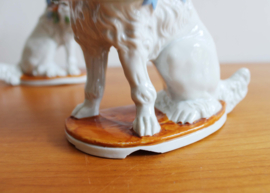 Set vintage 'hoerenhondjes' . Kitscherige honden beeldjes