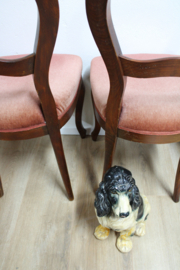 Set van 4 antieke (?) Barok stoelen. Vintage Queen Ann stoeltjes