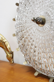Prachtige Hollywood Regency plafonnière. Klassieke vintage plafondlamp
