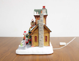 Lemax Kerstdorp Santa's Workshop - met verlichting, geluid en beweging. In originele doos