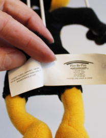 Vrolijke Looney Tunes lamp met Daffy Duck. Retro hanglamp