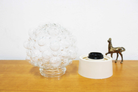 Vintage plafonnière van bubbelglas, Helena Tynell - Glashütte Limburg? Retro plafonnière / Thabur lamp
