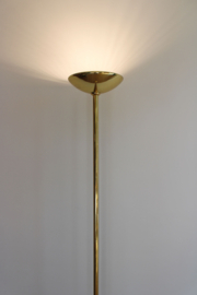 Goudkleurige Hollywood Regency stijl vloerlamp - Metalarte. Vintage design lamp.