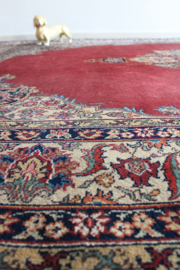 Groot Oosters vintage vloerkleed. XXL Perzisch tapijt met bloemen.