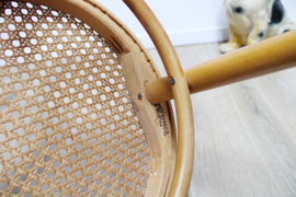 Houten vintage stoeltje, Thonet stijl. Boho brocante cafe stoel, Ligna?