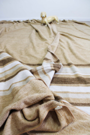 4 bruine vintage gordijnen - Gardisette. Set lange retro overgordijnen
