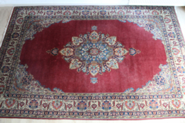 Groot Oosters vintage vloerkleed. XXL Perzisch tapijt met bloemen.