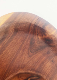 Grote houten vintage schaal met vakken. Boho retro snackschaal