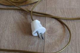 Gouden vintage vloerlamp. Messing schemerlamp, Dijkstra.