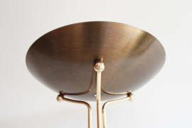 Goud/brons kleurige Hollywood Regency vloerlamp - La Relco. Italiaanse vintage design lamp.