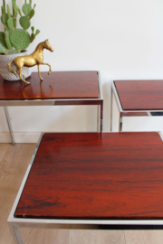 Vintage mimiset / nesting tables - Cees Braakman voor Pastoe? Retro design tafeltjes