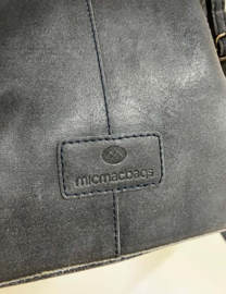 Blauw lederen Micmacbags tas - Lumberjill - Shopper. Leren handtas