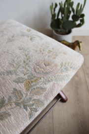 Verstelbare vintage voetenbank -  Gimson & Slater? Retro hocker, jaren 60.