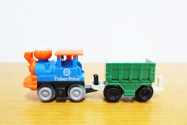 Vintage Fisher-Price speelgoedtrein. Retro trein met wagon - Geo Track