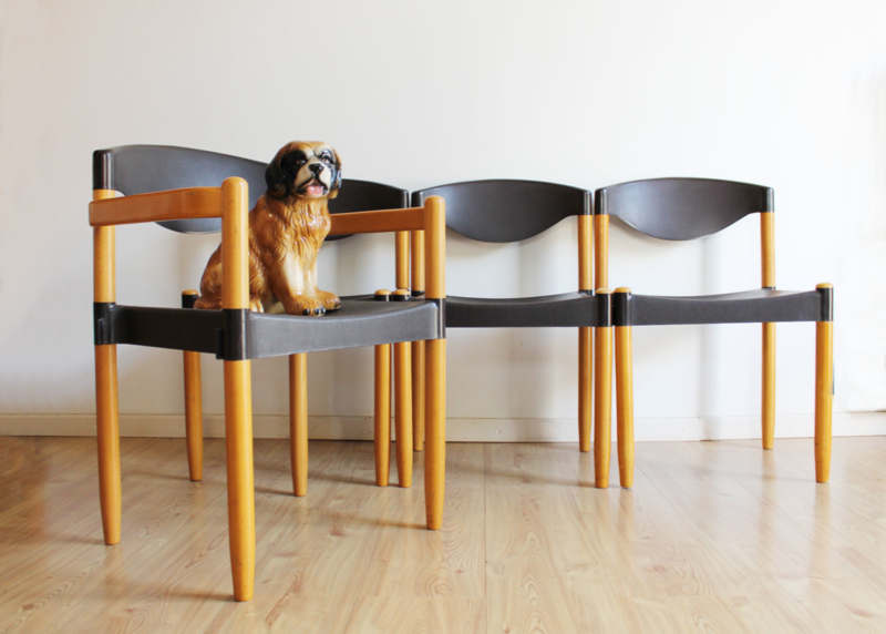 boog Uitrusting Confronteren Set vintage stoelen van Casala. Retro design stoel Strax , 4 stuks | Stoelen  | Flat Sheep