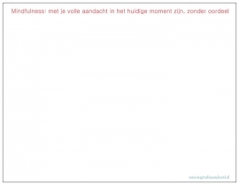 Wenskaart Mindfulness | Hier en nu