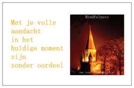 Mindfulness inspiratiekaartje | Zonder oordeel | per 5 stuks