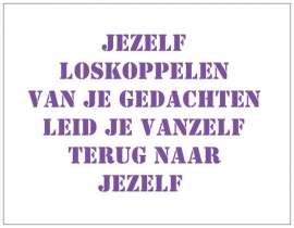 Wenskaart Mindfulness | Jezelf